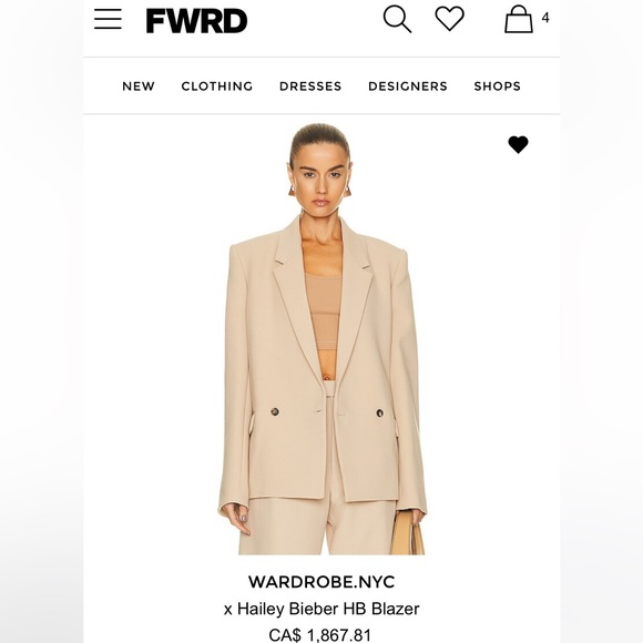WARDROBE.NYC Jackets & Blazers - SOLD Wardrobe NYC HB Blazer